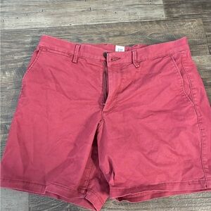 GAP Red Flat Front Shorts Classic Design